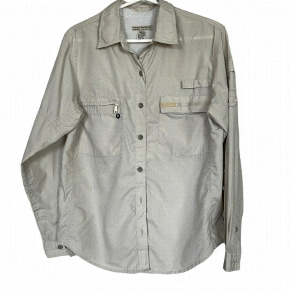 Royal Robbins ecru coloured utility hiking shirt